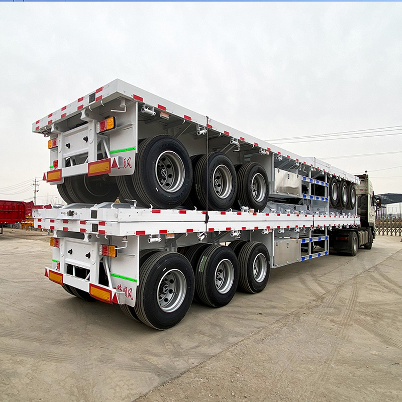Semi Truck Flatbed Trailer