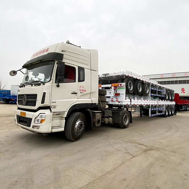 Semi Truck Flatbed Trailer