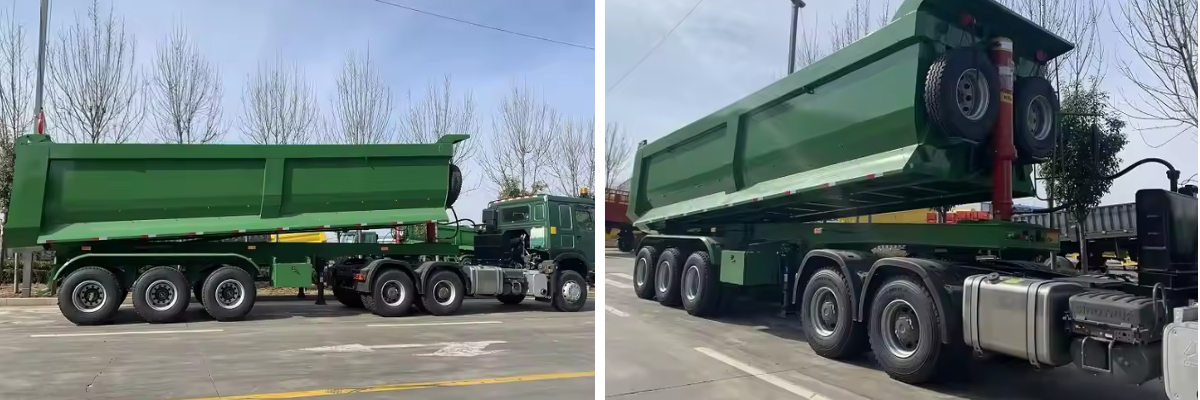Полуприцеп с задней разгрузкой Полуприцеп с задней разгрузкой