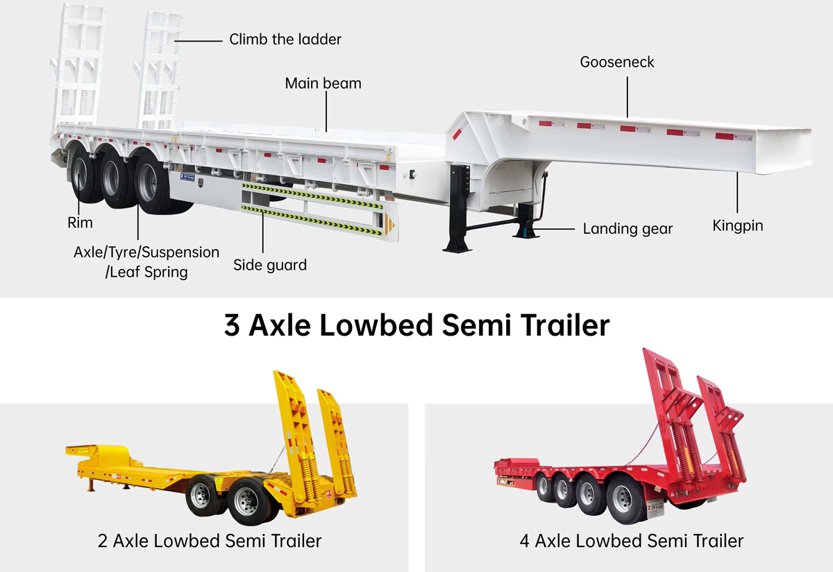 3 Axle Low Bed Trailer 3 Axle Low Bed Trailer