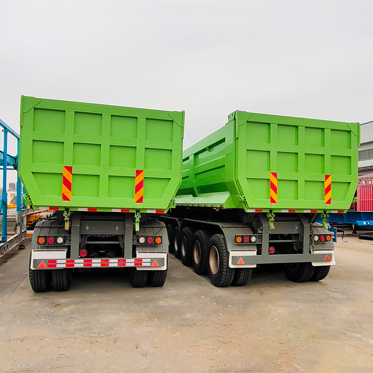 Semirremolque basculante trasero