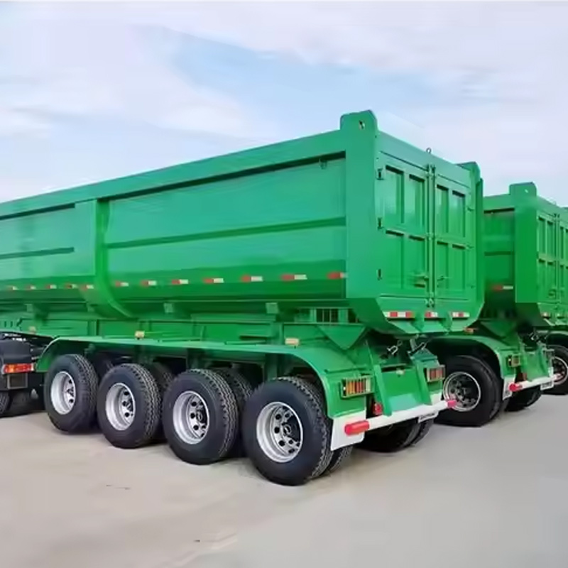 Semirremolque basculante trasero